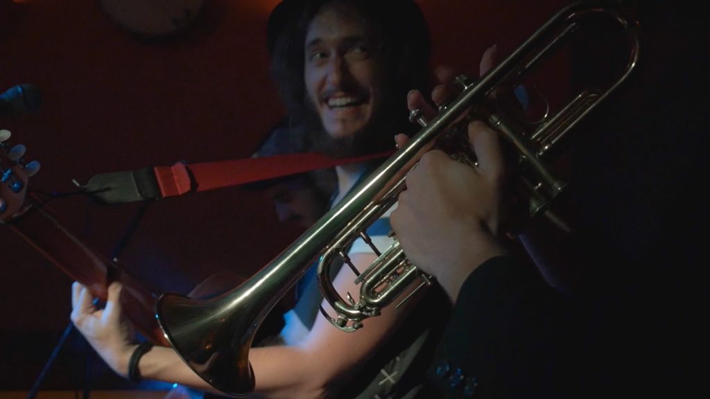 Musicians performing together